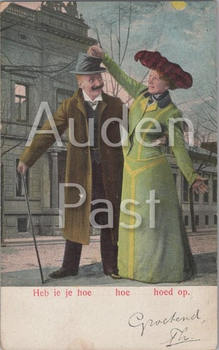 Vintage dutch humour - dutch, postcard