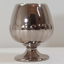 Royal Winton Golden Age Goblet Silver Coloured Ceramic 14cm Grimwades Vase Vtg