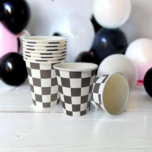Black white checkered - &, paper