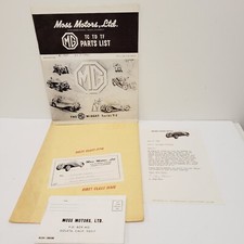 Moss Motors MG TC TD TF Parts