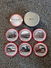 Atlas Editions Eddie Stobart Trucks Collectible, Set of 6 Coasters In Metal Tin