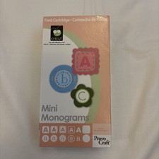 Cricut Mini Monograms Font Cartridge Complete Provo Craft 