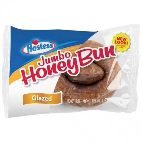Hostess jumbo honey bun glazed - honey,
