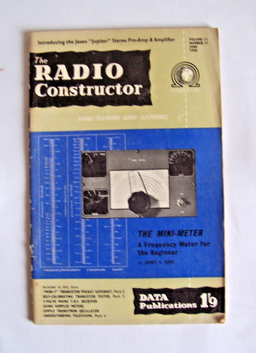 Vintage 1958 radio constructor - vintage,