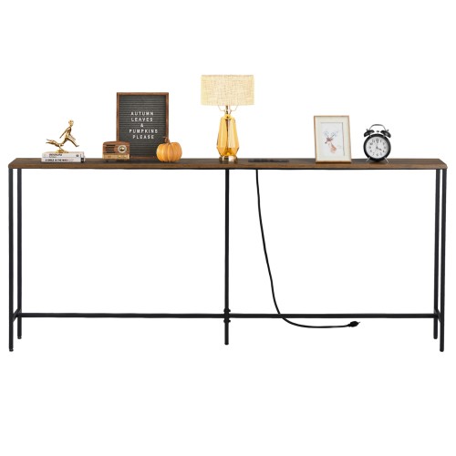 Console table with charging - console,
