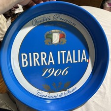 Birra Italia 14” Metal Beer Tray - Italy 🇮🇹 Italian Beer Rare Colorful