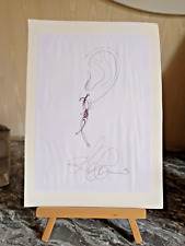 Original Autographed Drawing Luigi Colani (Designer 1970s)