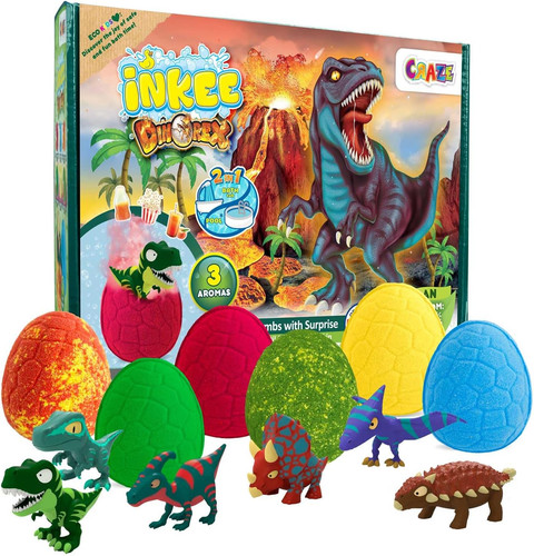 Dinosaur bath bombs gift set - bath,