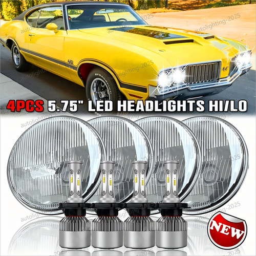 4pcs 5 75inch led - 3/4", 5.75inch