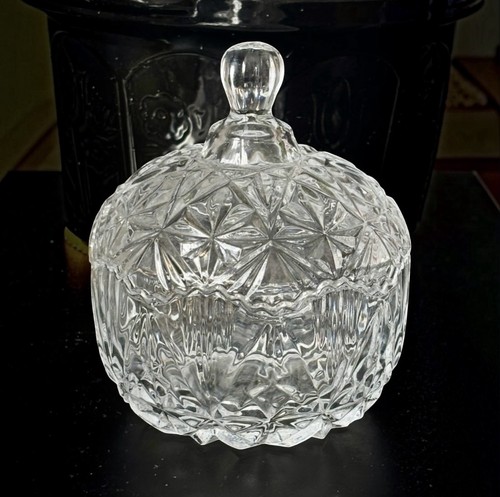 Vintage cut glass candy - glass,