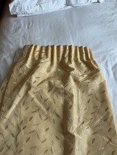 Pair of lined curtains 189cm x 189cm each with tiebacks