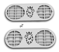 2x STAINLESS STEEL FOG LIGHTS