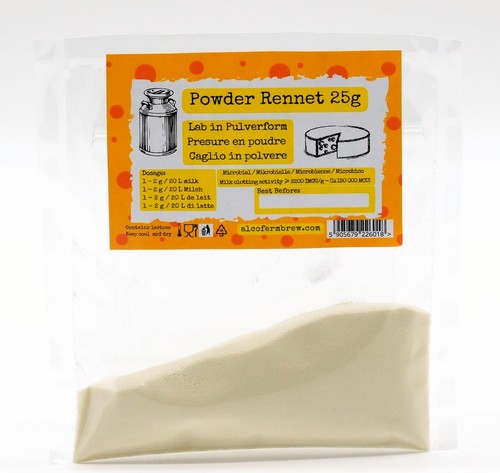 Powder rennet 25g vegetarian - rennet,