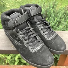 Fila 1VF059FX-011 Triple Black Men's 11.5 High Top Sneaker Hook and Loop