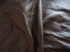 Dark Brown soft Pigskin leather 0.8mm 8" x 16.5"  - G - ZZ038