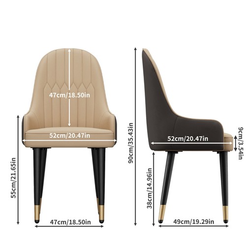 Leisure dining chairs - leisure, cream