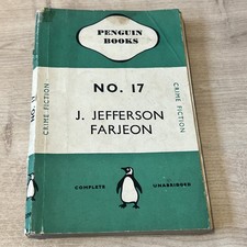 Rare Penguin No. 17 J. Jefferson Farjeon 1941, Penguin Crime Fiction 209