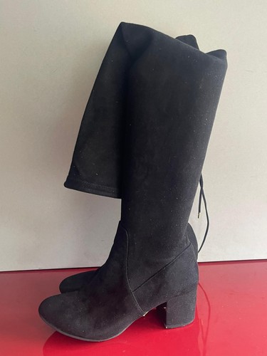 Ladies women black textile - black,
