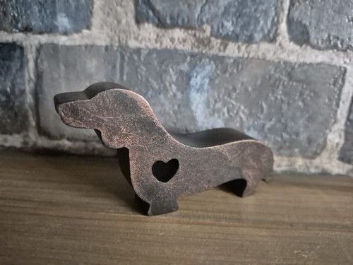 Dachshund dog ornament black - ornament,