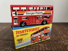Vintage 1972 Matchbox 17 The Londoner Bus Berger paint Boxed Excellent Condition