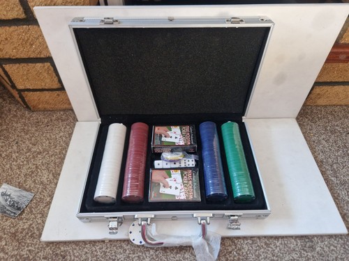 Poker chip set - chip, with