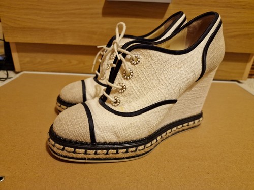 Chanel espadrilles high heel - espadrilles,