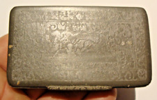 Victorian pewter snuff box