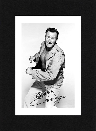 8x6 mount john wayne - 8x6, autograph