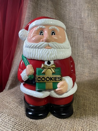 Santa talking cookie jar - santa,