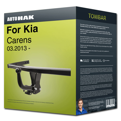 Towbar fixed for kia carens - towbar, ›for
