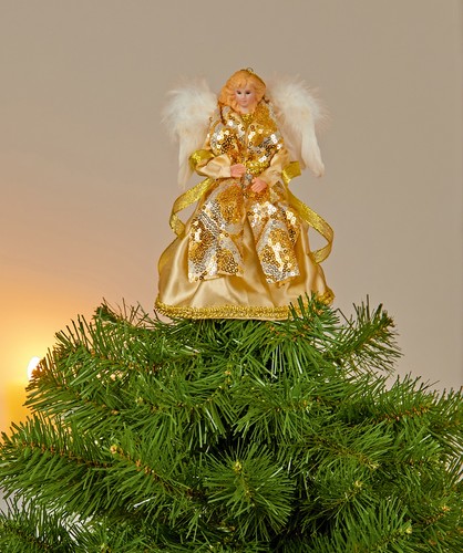 Gold angel fairy christmas - gold,