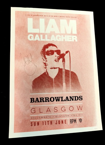 Liam gallagher signed poster - liam,