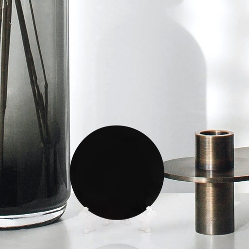 Obsidian scrying mirror - ,