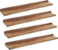 Solid Wood 91.5cm Picture Ledge Shelf with lip design radiator shelf Set of 4 
