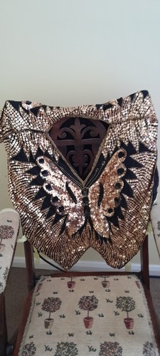 Vintage gold sequinned - gold,