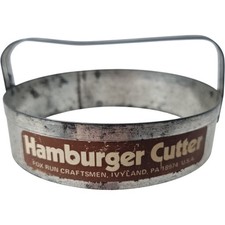 Fox Run Craftsmanship Hamburger Cutter Vintage Metal Burger Press