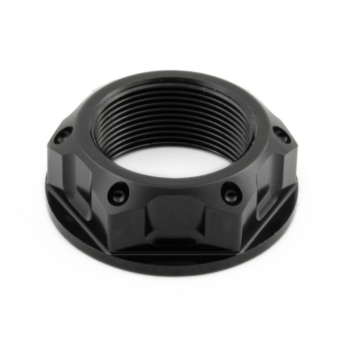 Aluminium flanged top yoke nut - aluminium,
