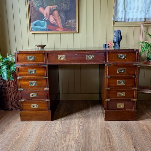 Vintage campaign desk - vintage,