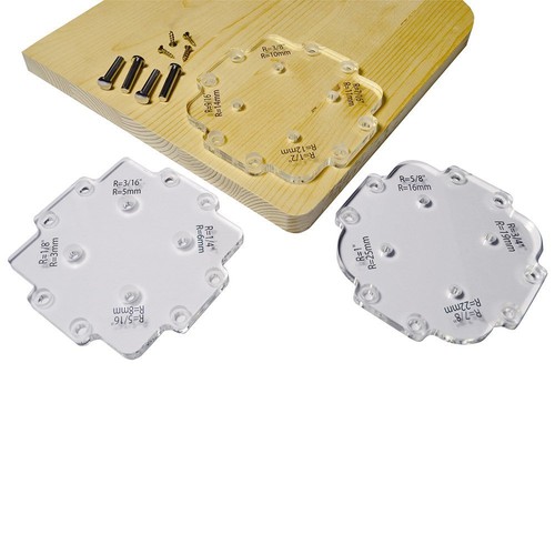 Router corner radius jig kit