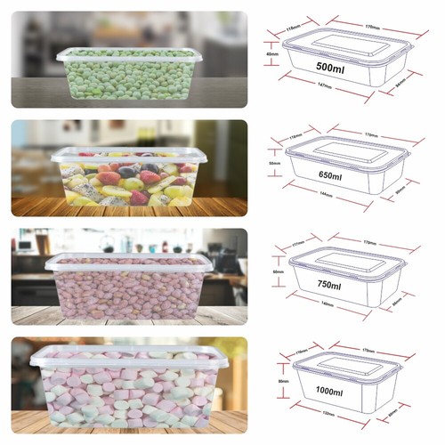 Takeaway plastic clear food - clear,