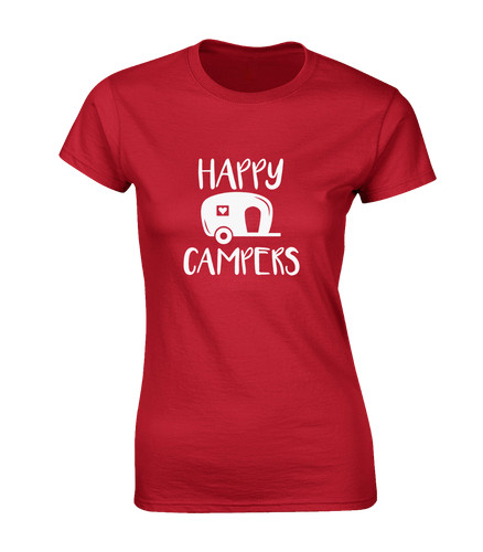 Happy campers ladies shirt - ladies,