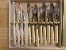 Vintage fish knife and fork - vintage,