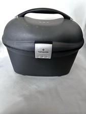 Samsonite Black Vanity Beauty Make Up Case Travel Hard Shell With Handle