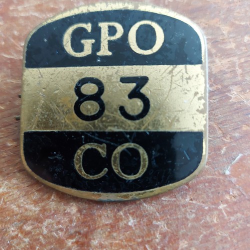 Vintage postman s enamel - o, postman's