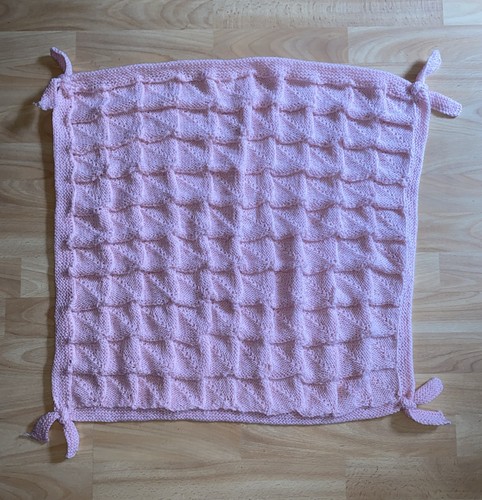Hand made pink knitted - hand,