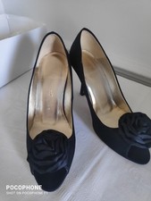 LK Bennett Shoes Black Satin