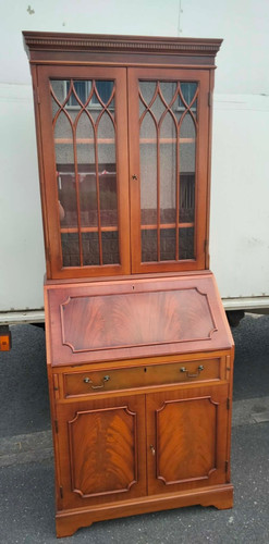 Vintage yew wood bureau