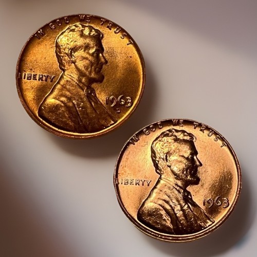 1963 lincoln memorial cent - p, d