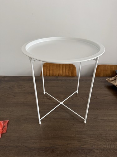 White round metal - round, tray