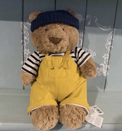 Beige plush teddy - beige, dressed